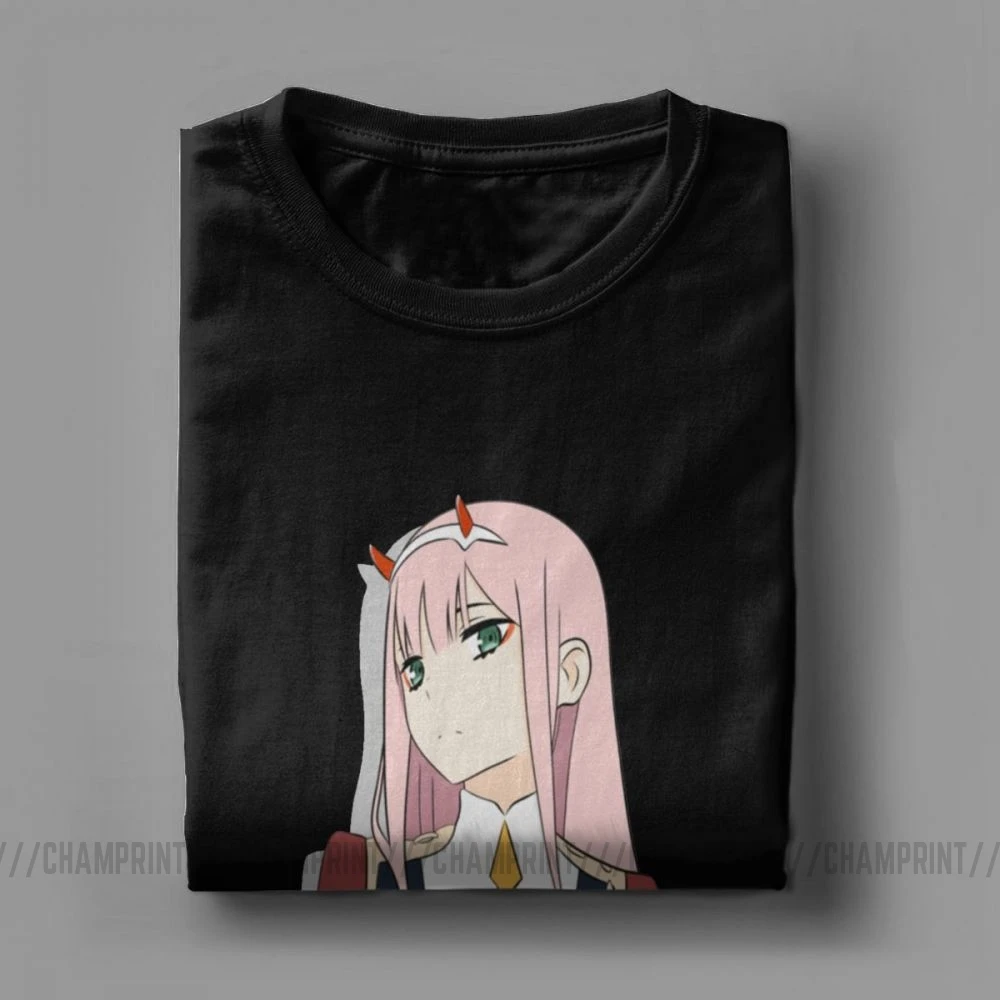 Футболка Darling In The Franxx Zero Two футболка с короткими рукавами из 100% хлопка милые