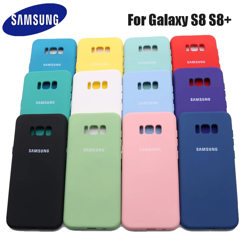 Шелковистый силиконовый чехол для Samsung Galaxy S8/S8 Plus S8 мягкий на ощупь защитный