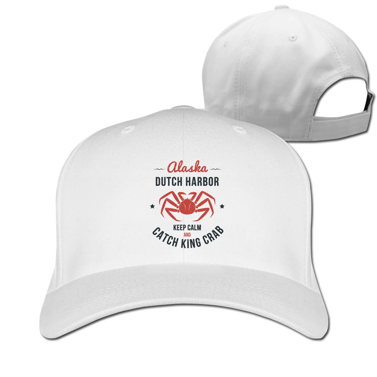 

Keep Calm And Catch King Crab mans womens Fashionable breathable Hip hop caps
