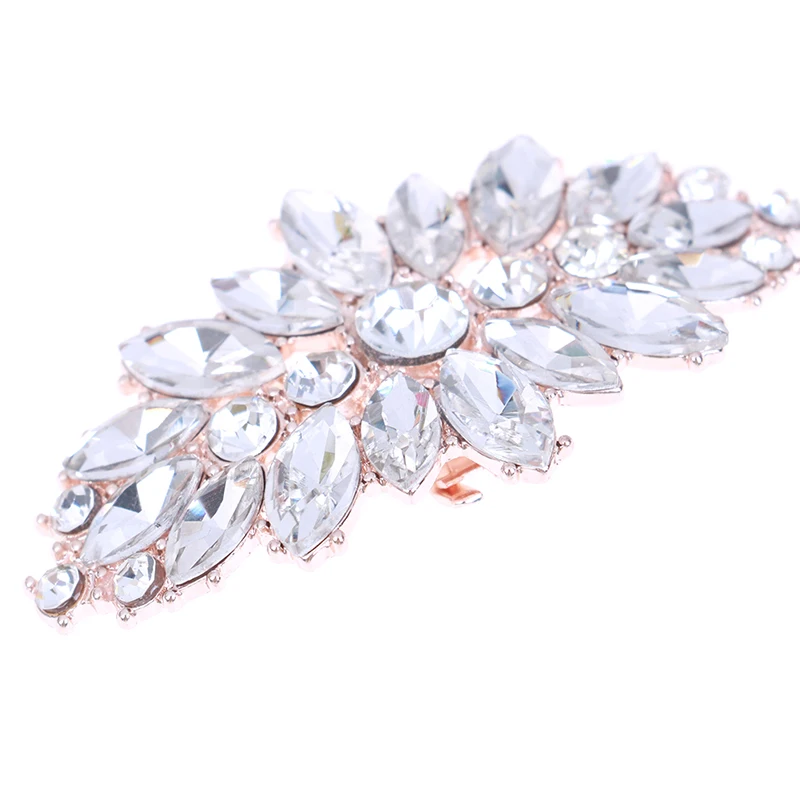 Элегантные модные женские туфли-лодочки на высоком каблуке украшенные стразами |