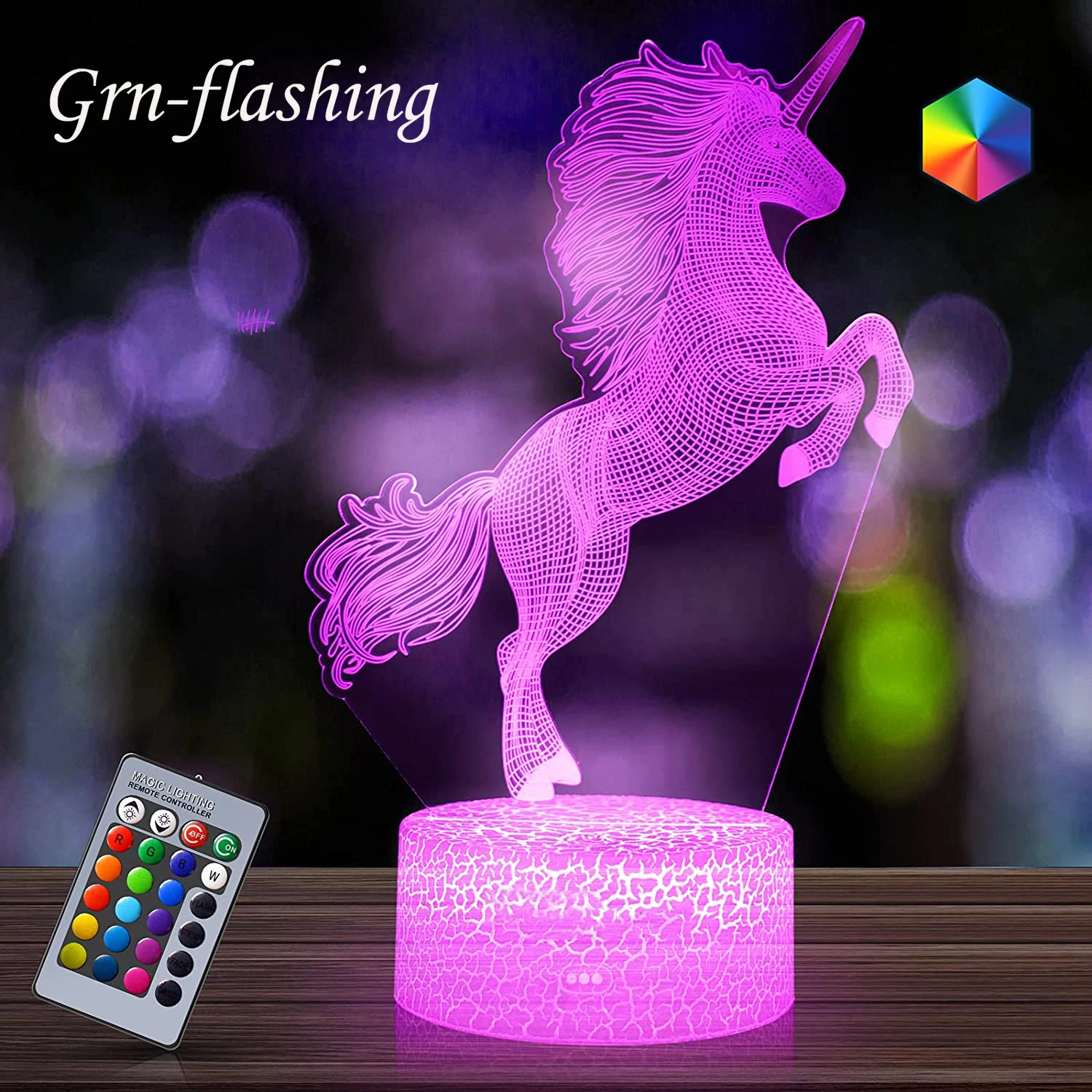 

Unicorn Gift Unicorn Night Lamp for Kids 3D Light 16 Color RGB LED with Remote Control Christmas Birthday Gift for Children Girl