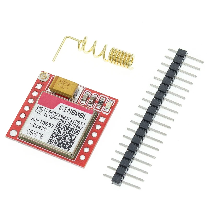 1 шт. самый маленький SIM800L GPRS GSM модуль карта MicroSIM ядро плата четырехдиапазонный TTL