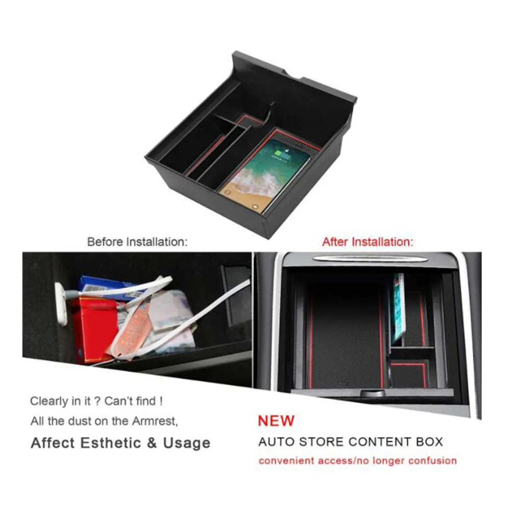 

For Tesla Model 3 / Model Y Storage Box Organizer Tray Parts Tool High Quality
