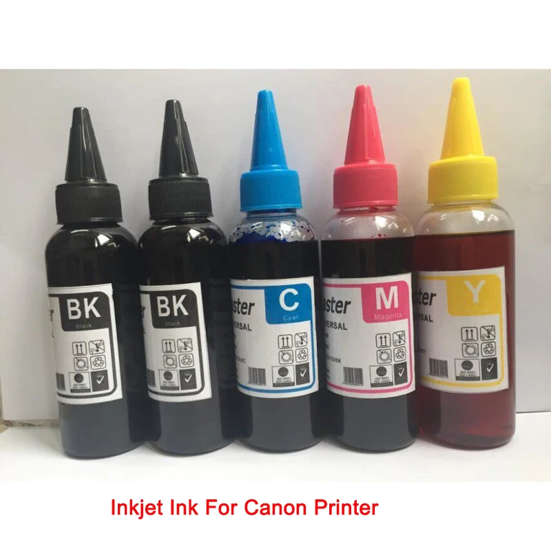 Струйные чернила einkstore 5*100 мл для Canon PGI 550BK CLI 551 PGI150 Cli 151 250 PGI350 251 PGI450 Cli451|ink plant|ink
