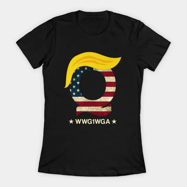QAnon WWG1WGA Q Anon футболка Great Awakening MAGA USA женская футболка|Футболки| |
