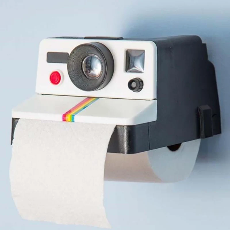 Креативные Ретро коробки для салфеток в форме камеры Polaroid декор ванной комнаты