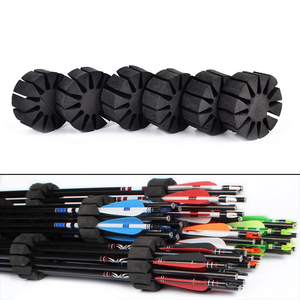 

3PCS/6PCS EVA Foam Archery Arrow Holder Round Rack 12 Arrows Separator Quiver protection equipment Portable