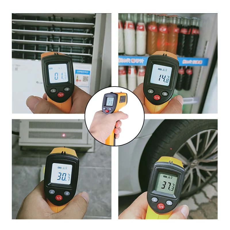 GM320 New LCD IR Infrared Thermometer BSIDE Non-Contact Digital Pyrometer Temperature Meter Point -50~380 Degree Termometer | Инструменты