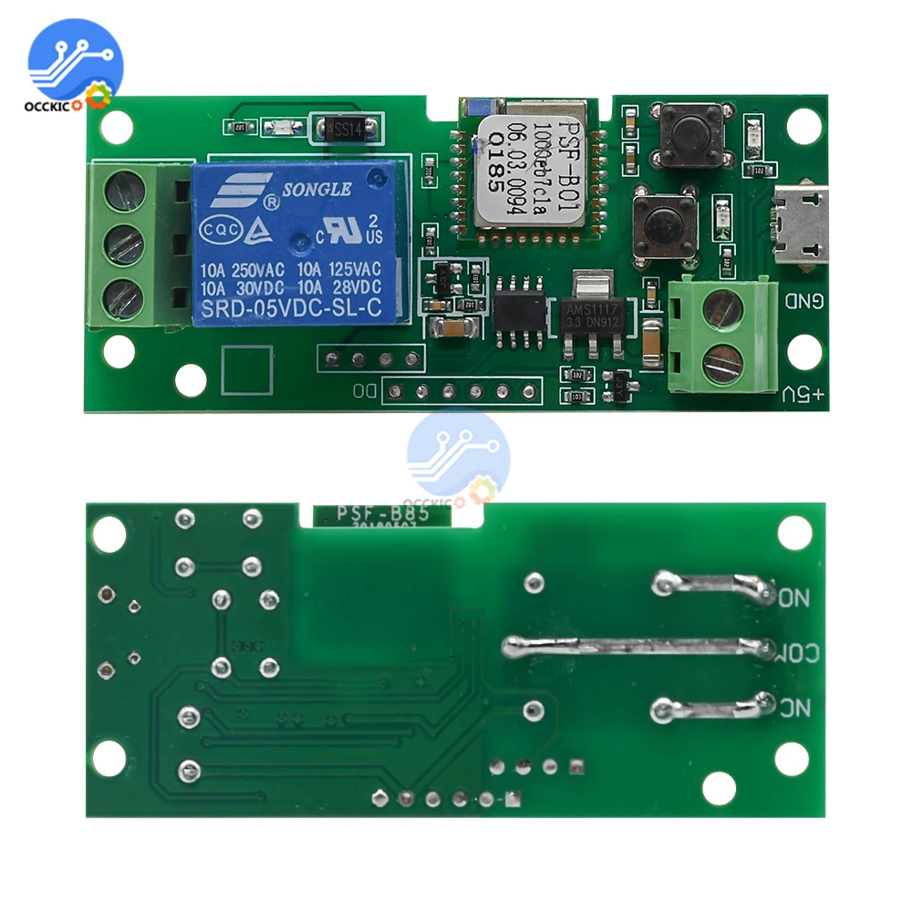Беспроводной релейный модуль DC 5V Wifi для Android/IOS APP Control RF 433MHz дистанционный