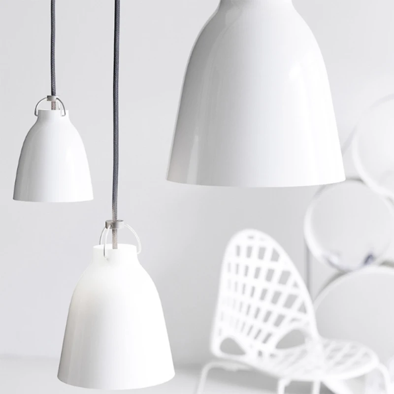 

Modern brief American bell pendant light fashion E27 loft dining room aluminum Wind chime pendant lamp