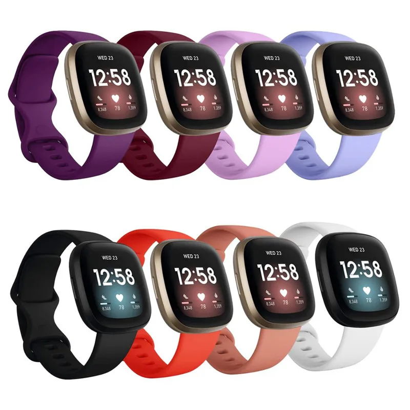 

Silicone Band Strap For Fitbit Versa 3 Smart Watch Replacement Bracelet WatchBand Wristband For Fitbit Sense Correa Accessories
