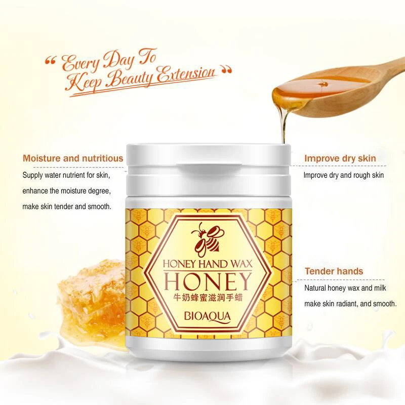 Мед молоко ручной восковой крем парафин отбеливание питательный увлажняющий