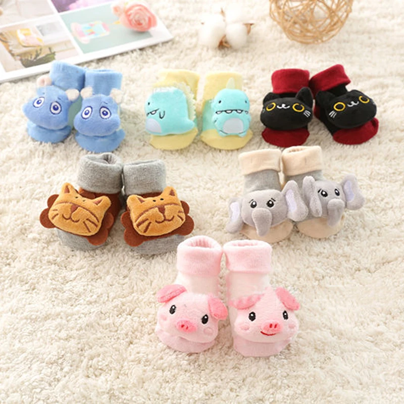 

Fashion Cartoon Baby Socks Anti-Slip Newborn Floor Cotton Socks Warm Boots