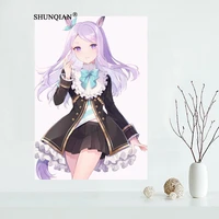custom anime girl uma musume high art silk canvas poster print movie picture living room wall home decor 50x75cm60x90cm