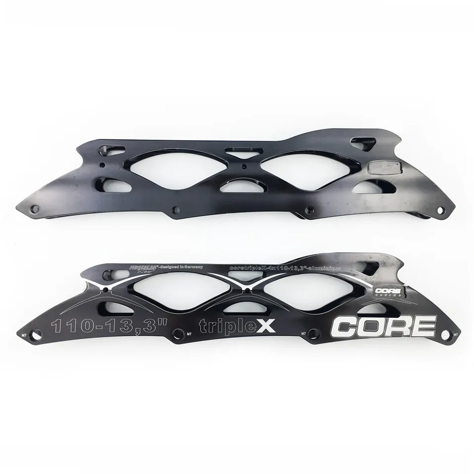 

PowerSlide Core2 Triple X Speed Inline Skate Frames for 4*110mm Skating Wheels 13.3'' 165-195mm Distance Aluminum Alloy Base