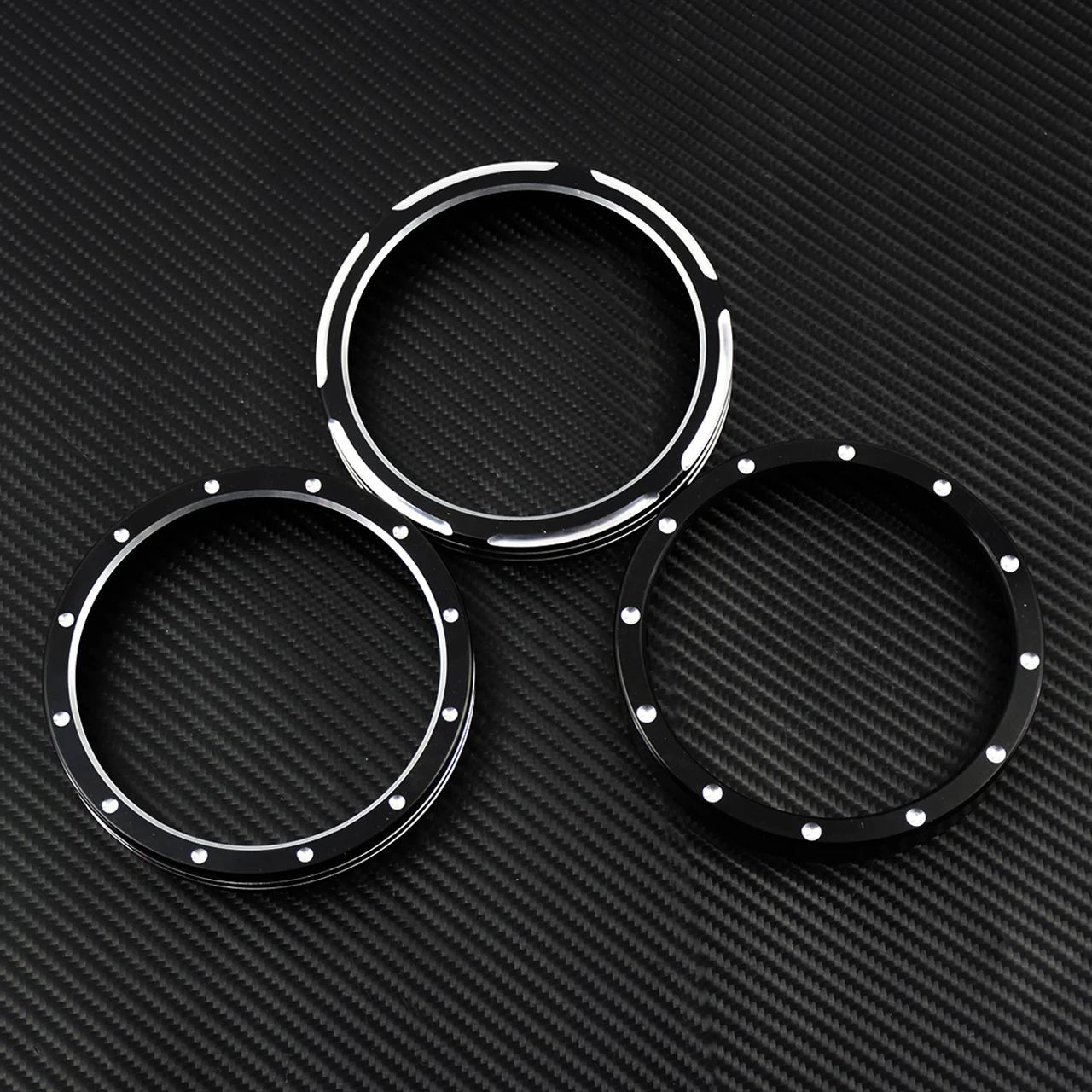 Motorcycle Black/Chrome Billet Speedometer Trim Bezel Cover For Harley Dyna Street Bob Low Rider Sporster XL 883 1200 Iron images - 6