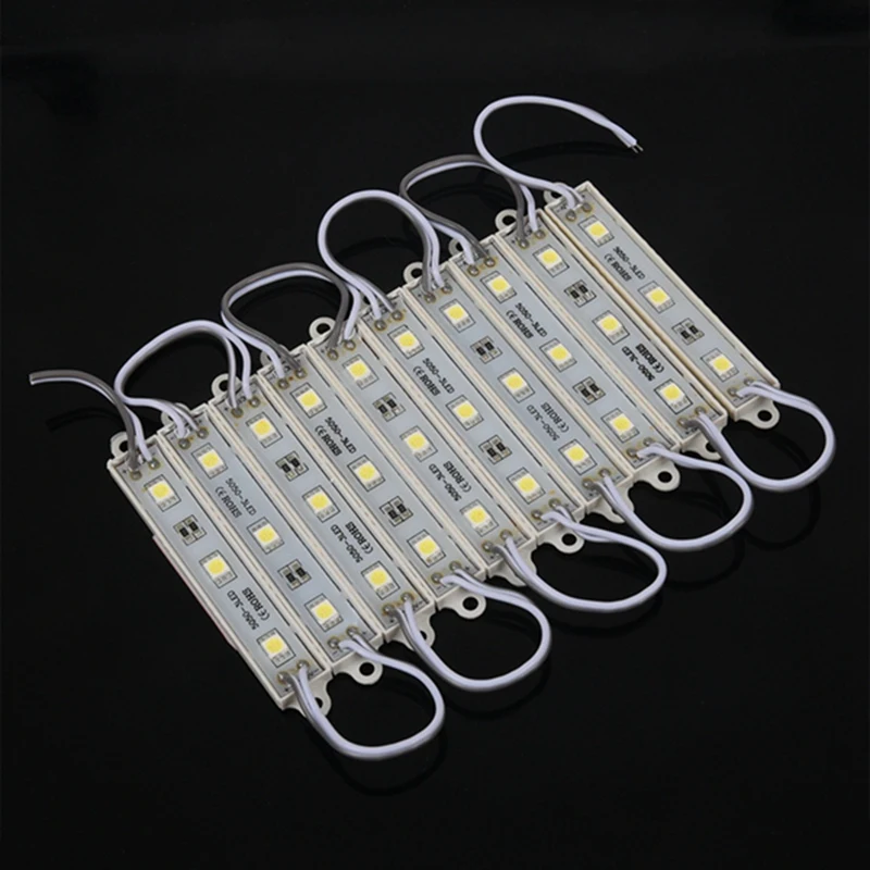 Новинка 2 ряда 10 шт. 5050 SMD 3 светодиодный модуль Светодиодная лента
