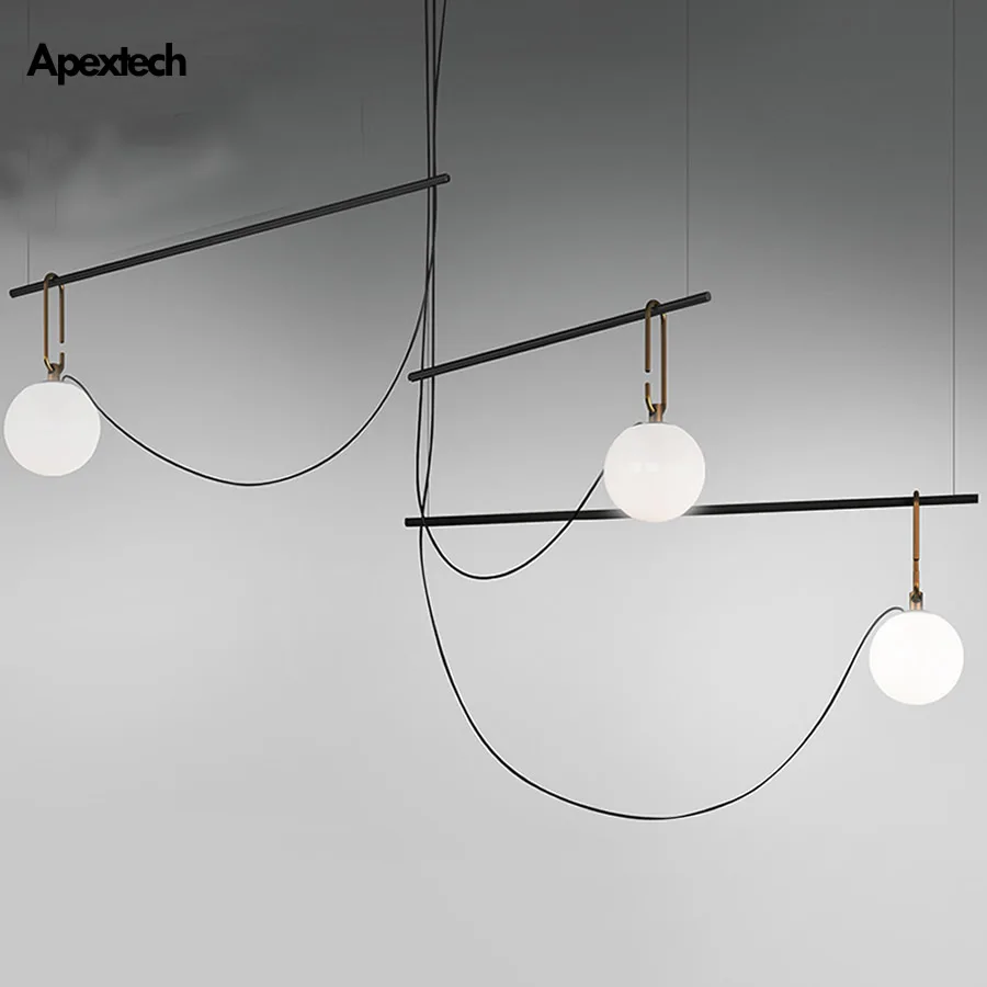 Современный стильный светодиодный подвесной светильник s железный в стиле ар