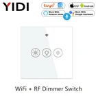 Приложение Smart Lifeприложение Tuya EUUK Wi-Fi Смарт настенный сенсорный светильник Диммер переключатель дистанционного Управление работать с Alexa и Google Home голосовое Управление