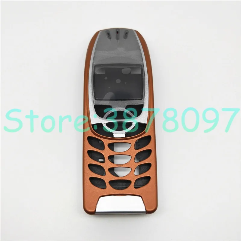 Brown 10 шт./лот, полный Чехол для мобильного телефона Nokia 6310, черный/золотой/серебристый/коричневый - Цвет: Brown