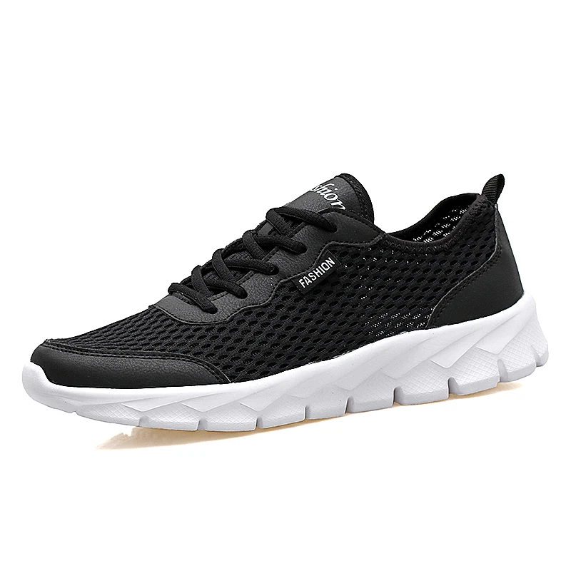 2020 Fashion Men Shoes Breathable Mesh Male Sneakers Lace-up Lightweight Hot Sale Comfortable Sports Size 35-47 | Обувь