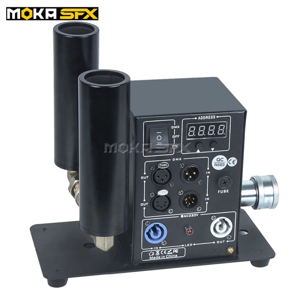 Двухтрубная цифровая СО2 струйная машина диско СО2 туманная Машина DMX 512 крио дымовой эффект СО2 струйная пушка сценический световой эффект
