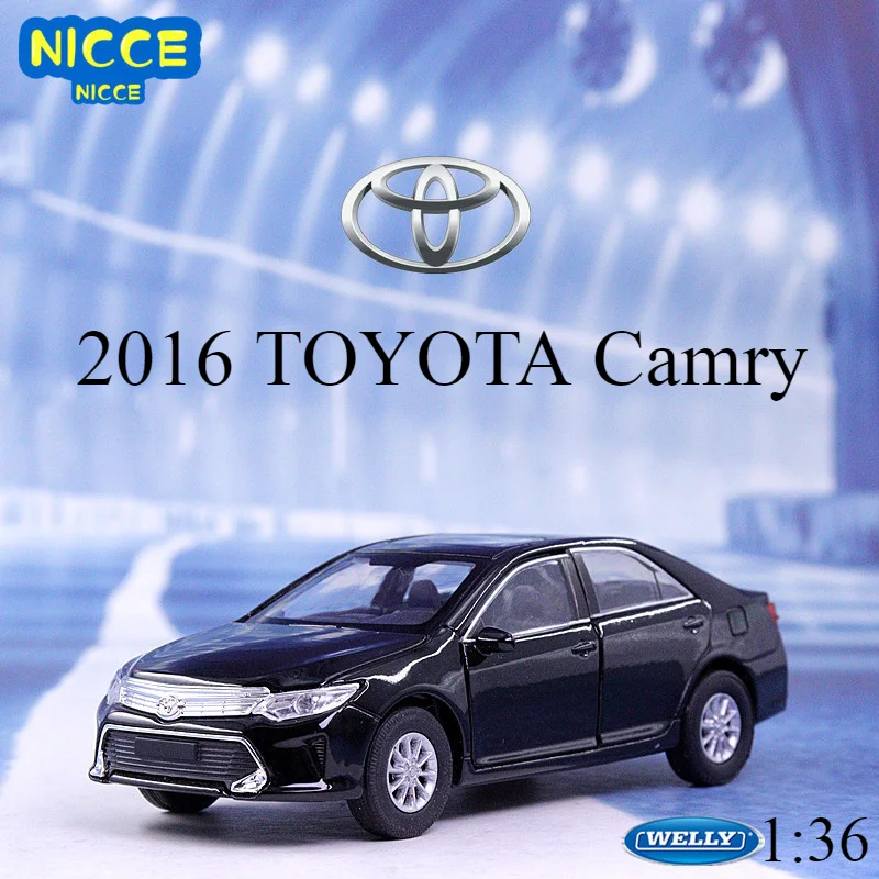 

WELLY 1:36 2016 TOYOTA Camry Pull Back Diecast Simulator Car Model Car Metal Alloy Sports Car Toy Car for Kids Collection B129