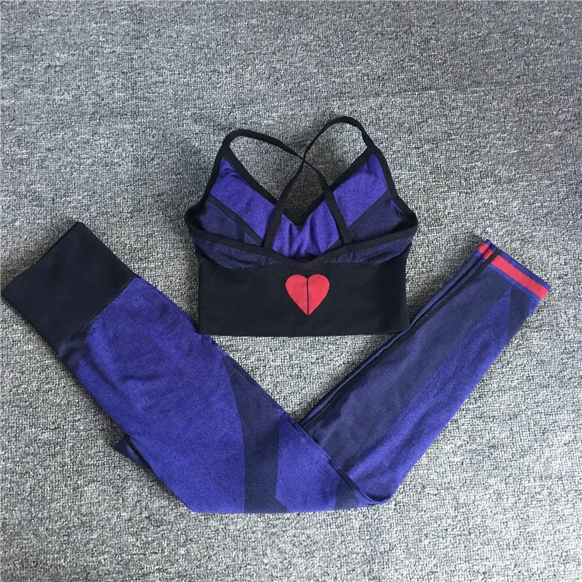 

Женский спортивный костюм для фитнеса, бесшовная одежда для фитнеса, костюм для йоги, спортивный бюстгальтер с подкладкой, женская спортивн...