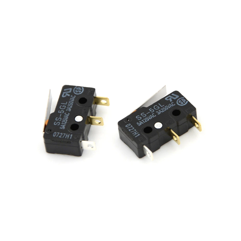 

2pcs/lot Mini Mouse Button Fretting Part Copper Accessories Limit Micro Switch SS-5GL 3D Printers Parts Microswitch