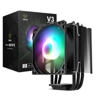 vetroo 3 direct contact heatsink pipes black cpu cooler with 92mm cpu cooling fan supports intel i3i5i7 amd cpus with socket