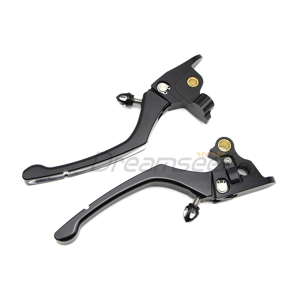 

Motorcycle Clutch Brake Lever for Harley Touring Road King 2008 2009 2010 2011 2012 2013 CNC Aluminum Black Edge Cut Look