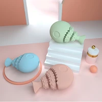 fish dog toy leakage dog bowl chew pet toys cleaning teeth tpr cat toothbrush funny travel outdoor bite cat ball puppy products