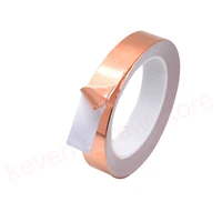1pcs 20m 3mm 4mm 5mm 6mm 7mm 8mm single side conductive copper foil tape strip adhesive emi shielding heat resist tape