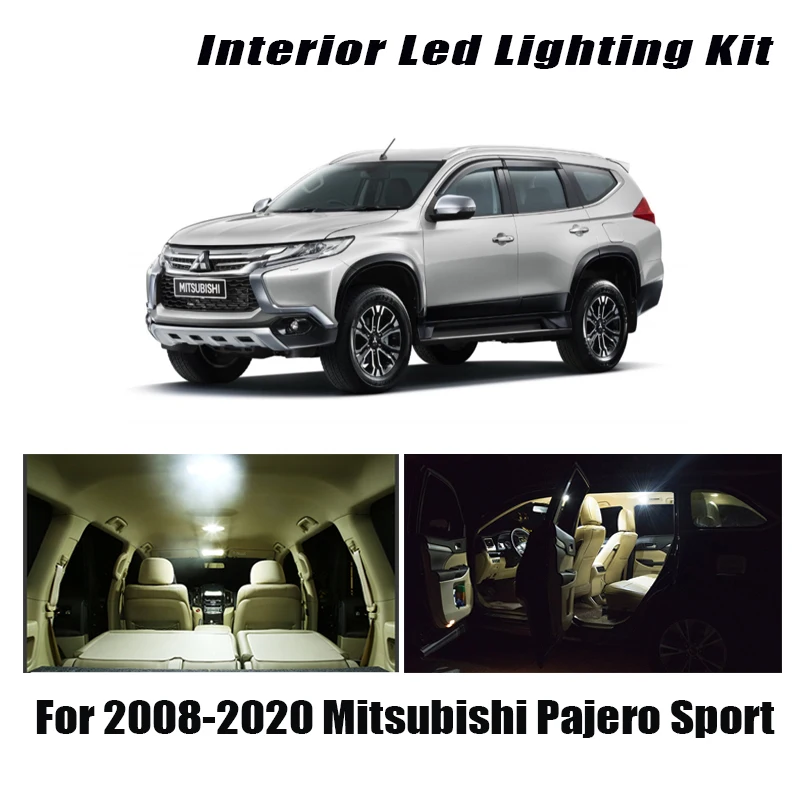 Комплект ламп Canbus Светодиодная лампа для освещения салона автомобиля 8 шт. Mitsubishi