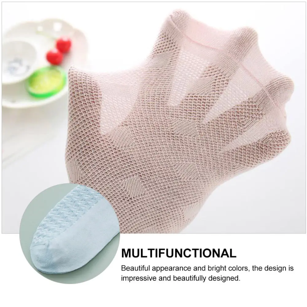 

5 Pairs Stylish Spring Summer Socks Girl Loose Mouth Socks Pregnant Socks