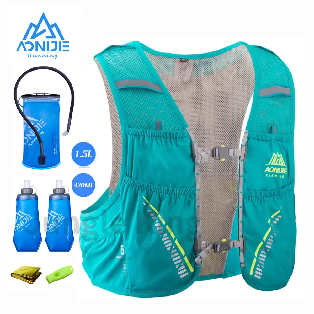 

AONIJIE C933 Hydration Pack 420ML 1.5L Rucksack Bag Vest Harness Water Bladder Hiking Camping Running Marathon Race Climbing 5L