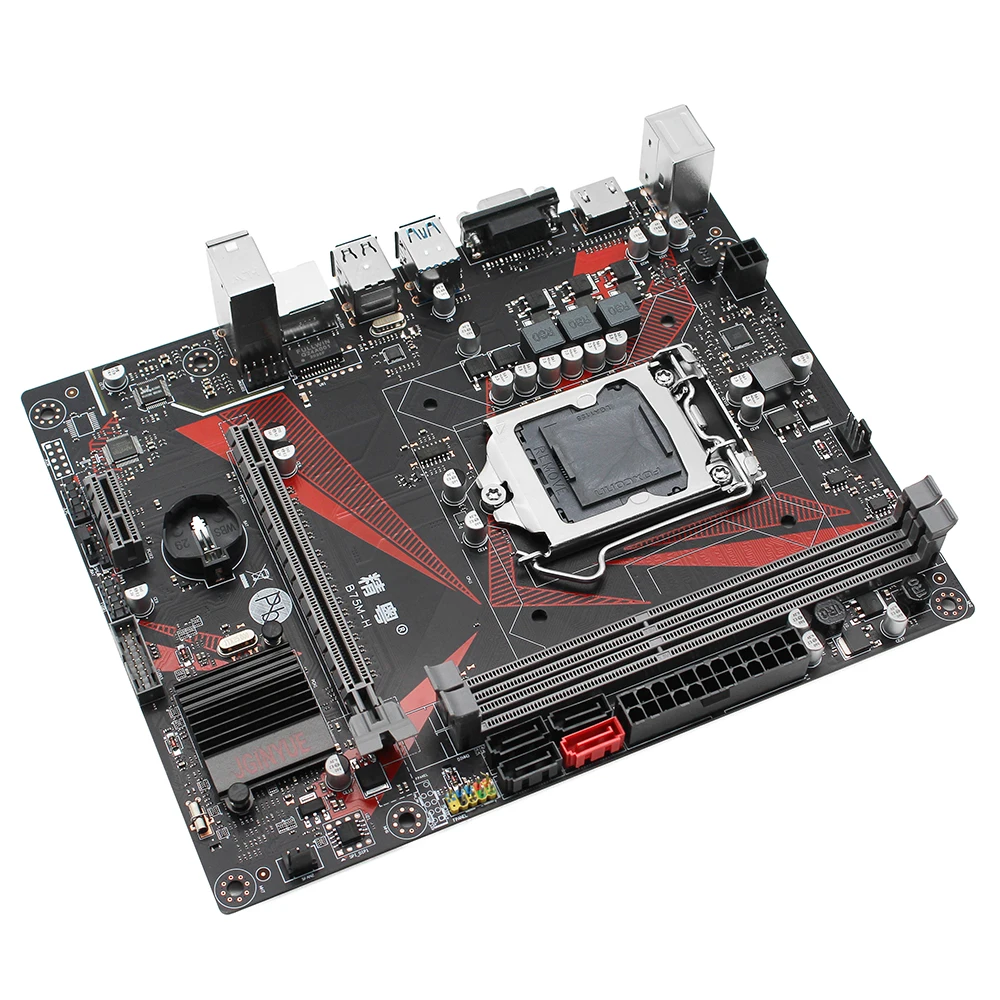 Kaufen JGINYUE B75 Motherboard LGA 1155 Set Kit Mit Xeon E3 1230 V2 Prozessor Und 16GB(2*8GB) DDR3 Desktop RAM Speicher B75M-H