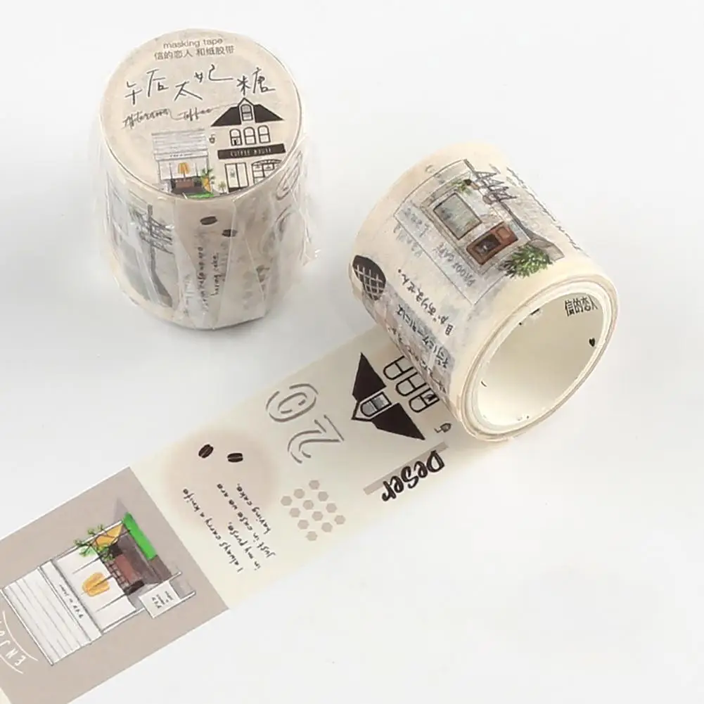 Бумажный практичный планировщик милая Васи-лента декоративная японская лента с