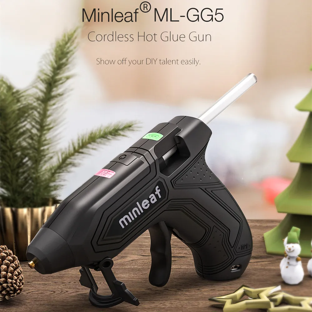 Minleaf ML GG5 Аккумуляторная дрель DIY горячего расплава клея Пистолеты 2000 мА/ч USB