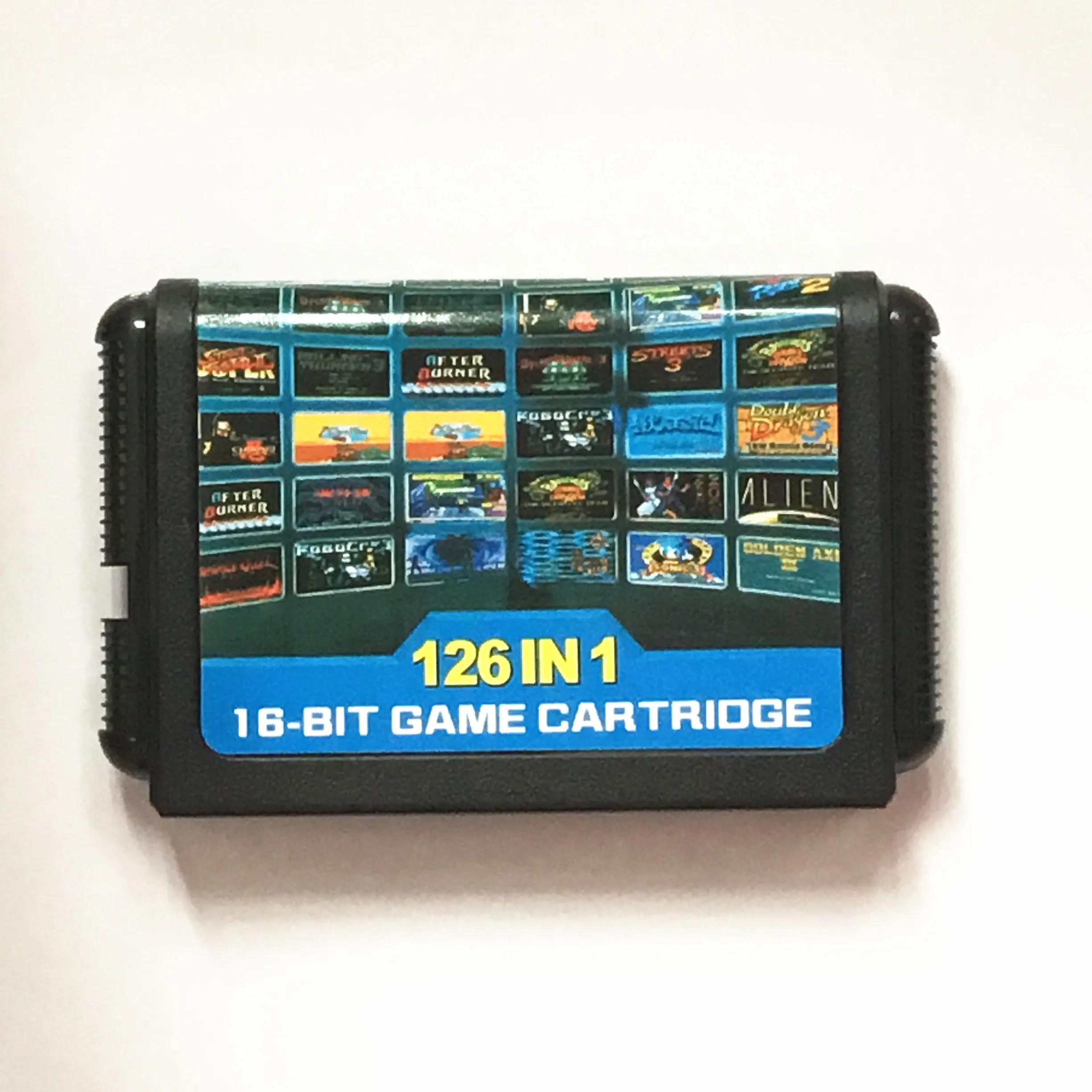 Последний 112 в 1 и 126 в 1 игровой картридж 16 бит MD игровая карта для sega Mega Drive для sega Genesis, только для оригинальной консоли - Цвет: 126 JP shell Black