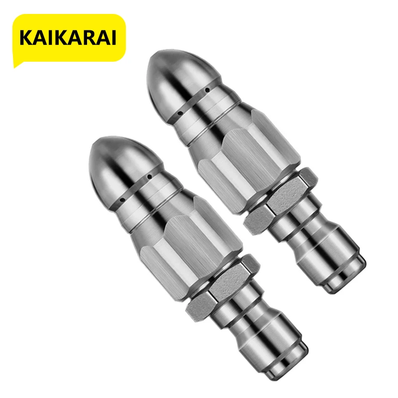 

Kaikarai High Quality 1/4'' Quickly Pressure Washer Connector Sewer Jetter Nozzle Sewer dredge Hose Water Drain Cleaners