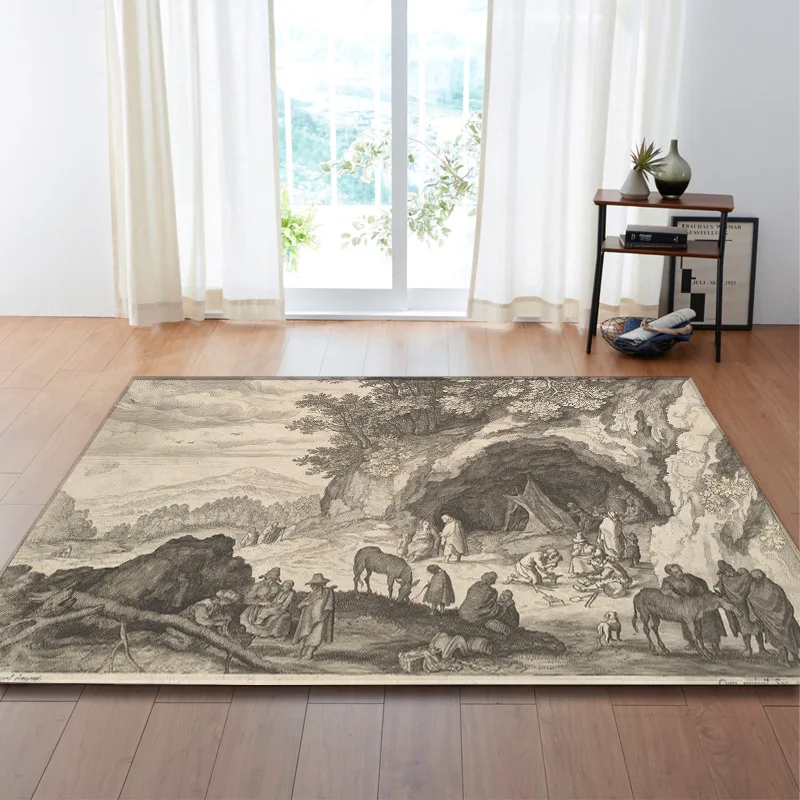 Коврик Copperplate с гравировкой в западном стиле коврик ангелом 3D принтом большой