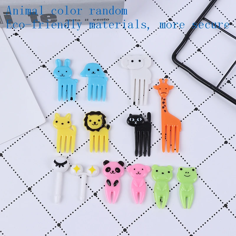 8/10 шт./компл. Мини мультфильм детей Снэк торт десерт еда Фрукты зубочистка