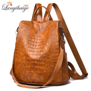 Рюкзак женский 3-в-1, из мягкой кожи, с защитой от кражи, школьный рюкзак, школьная сумка, Наплечная Сумка для женщин, 2021