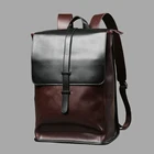 Винтажные кожаные рюкзаки для ноутбука школьные сумки мужские ПУ дорожные рюкзаки для отдыха Ретро Повседневная сумка школьные сумки Подростковые студенты