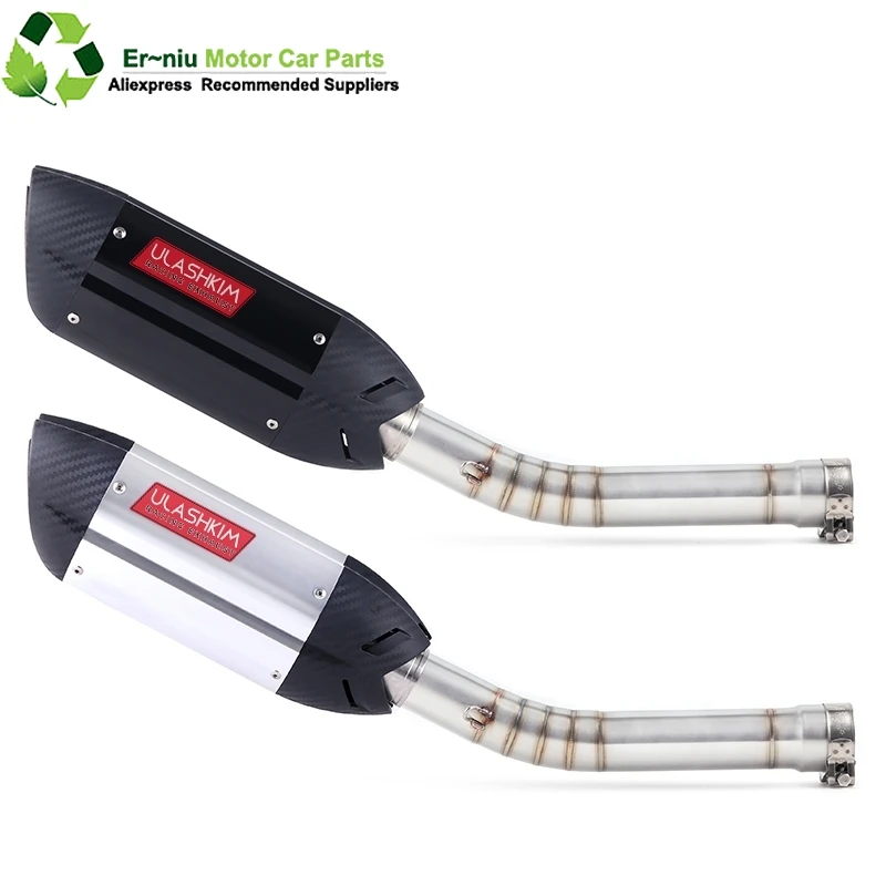 

Motorcycle full System exhaust Muffler Escape middle Link Contact pipe For Yamaha YZF R6 1998 1999 2000-2004 2005