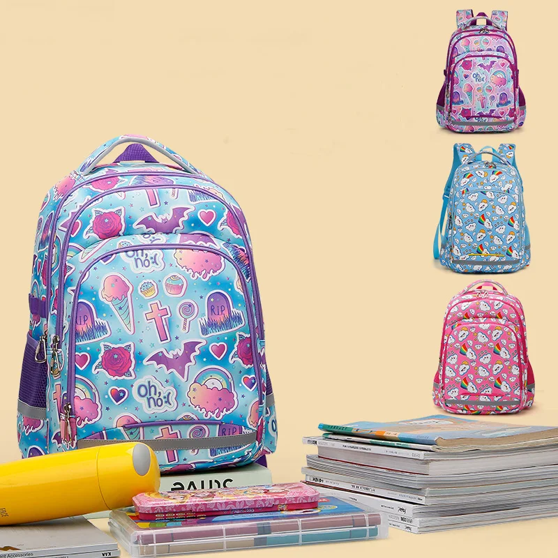 Классный школьный рюкзак для детей в стиле аниме, детские школьные ранцы с мультипликационным рисунком для девочек-подростков, школьный ра... от AliExpress RU&CIS NEW