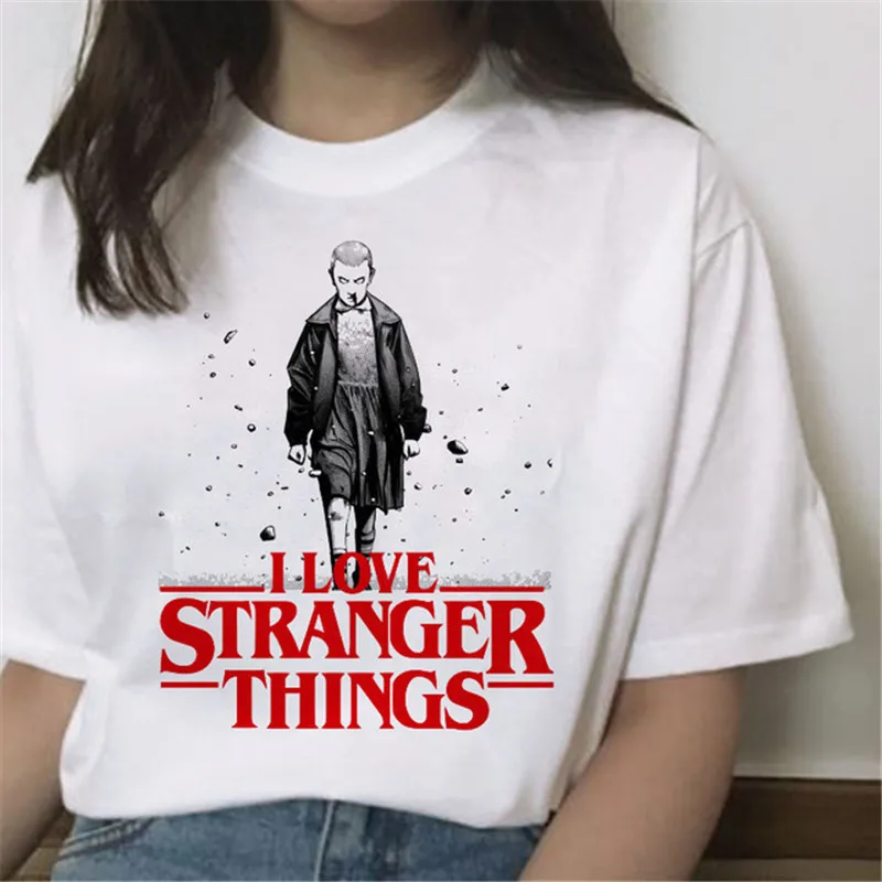 Странные дела Сезон 3 футболка женская перевернутом положении вниз майка Eleven