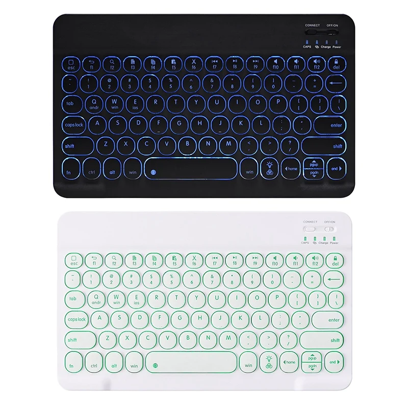 

Светодиодная клавиатура, 10 дюймовый беспроводной Легкий и тонкий корпус, который можно носить с клавиатура с подсветкой для Apple или Tablet крыш...