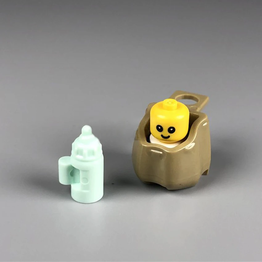 Строительные блоки MOC для детской бутылочки игрушки детей сцена в одном городе